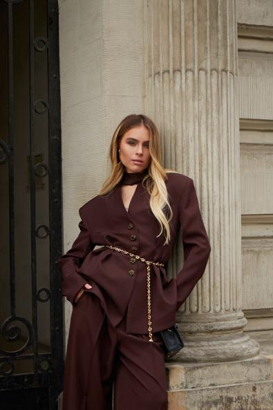 Жакет с баской MG-FW26-0963