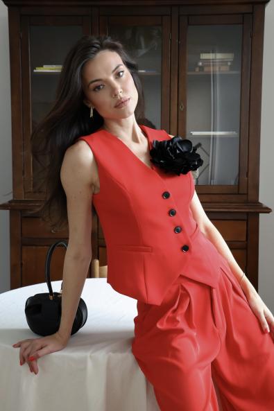 Костюм брючный с жилетом MG-SS24-0758